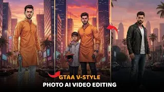GTA V-style in-game character ai video editing  | Gemini AI Viral Reel Kaise Banaye | #goutam_soni 