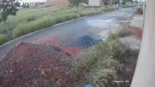Limpeza do mato na frente da minha futura casa.