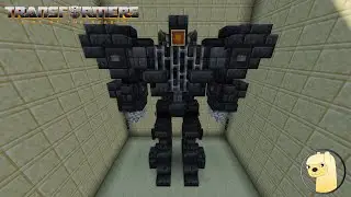 Minecraft - How To Build Transformers Rise of the Beasts Scourge Robot Mode!