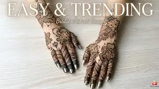 ❤️EASY & Stylish back hand henna ✨ #patchwork #mehndi#explore #hennaleaves#youtube #easy #livestrem