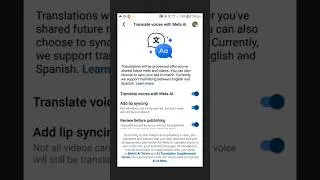 translate your voice with meta ai facebook !
