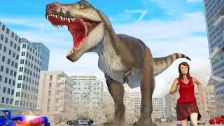 Angry Dino City Smasher: Dinosaur Rampage Game 3D Android Gameplay