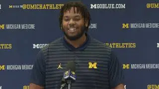 Michigan DT Damon Payne on Derrick Moore's team-leading nine sacks