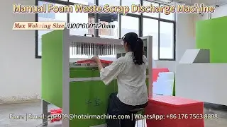 Manual Foam Waste Scrap Discharge Machine | Foam Waste Removing Machine
