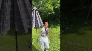 Throwing A Bag With Water Inside Prank On My Girlfriend 😂😂 #funny #comedy #couples