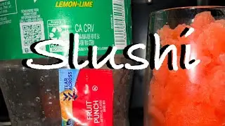 Sprite and Fruit Punch Slushi made in the Ninja Creami Deluxe