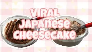 Viral Japanese Cheesecake with 2 ingredients - Greek Yoghurt and Biscoff Biscuits 