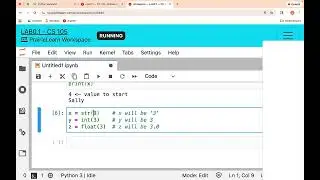 Intro to variables and types in Python (CS105 at UIUC)