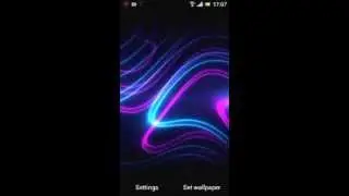 Neon glitter wave