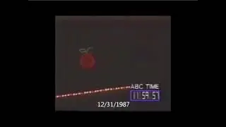 People Celebrates the 1988 The Big Apple Ball Drop in New York City!! 1987 - 1988!!!