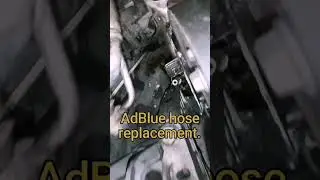 AdBlue hose replacement. AdBlue leak because the hose id bad.
