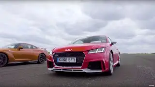 Drag Race! Audi TT RS Vs Nissan GTR | Top Gear