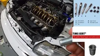 Using a TimeSert Tool on my '91 Civic Timing Belt Tensioner Bolt Hole | 