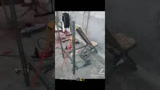 how to make DIY (benchpress) with slotted angle bar 1.5