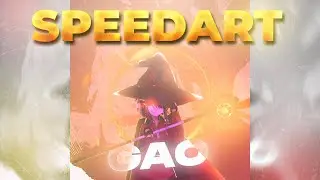 Konosuba / Megumin Signature Gfx  [speedart] |  G4OX1NG