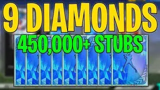 9 DIAMONDS IN 1 PACK OPENING! SO MANY STUBS! MLB The Show 19 Diamond Dynasty