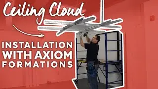 Монтаж потолочных облаков с использованием Axiom Formations | Armstrong Ceiling Solutions