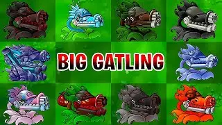 PVZ 1 Fusion 3.2 Challenge!!  All Big Gatling Fusions vs 30000 Random Zombie - Who Will Win?