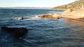 La plage des Grottes - &icirc;le du Levant - H&eacute;liopolis - Var