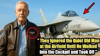They Ignored the Quiet Old Man at the Airfield Until He Walked Into the Cockpit and Took.#veteran 