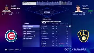 *CUBS REBUILD* (65-65) EPISODE #128 Game 3 at Brewers MLB THE SHOW 22: Cubs Franchise FULL SEASON