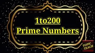 Prime Numbers 1to200 | prime Numbers Between 1to200 | List of prime Numbers upto 200