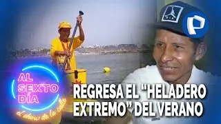 Regresa el “Heladero Extremo” del verano a la playa de Agua Dulce