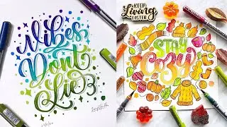Oddly Satisfying Art Design Video Compilation | Most Satisfying Lettering and Calligraphy #40