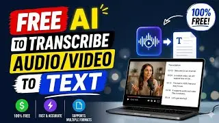 Конвертируйте аудио или видео в текст бесплатно | Бесплатное программное обеспечение для транскри...