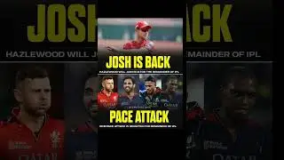RCB's PACE Power Returns with Hazlewood! 🔥 #cricketshorts #ipl2025 #rcb #cricket #ipl #quickcrick