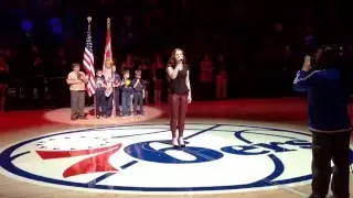 SHAWNA THOMAS - National Anthem (Philadelphia 76ers) 01-16-16 (JBCMUSIC management)