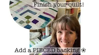 Finish your quilt with a pieced back-how to make a quilt-orphan blocks
