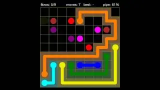 Flow Free 9X9 walkthrough level  14