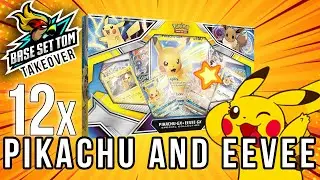 Opening 12 x Pokemon Eevee and Pikachu GX Special Collection Box | Cosmic Eclipse - Tom's Takeover