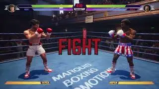 Rocky Balboa vs. Apollo Creed. Creed big rumble boxing part 1
