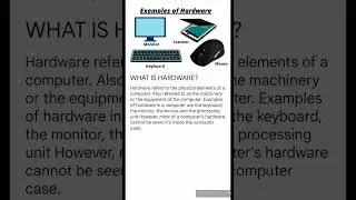 What is hardware?#computer #technology #hardware #what #education #viral