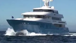 Stunning exterior video footage of 55 meter superyacht in Seattle