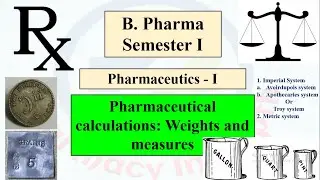 Pharmaceutical calculations: Weights and measure- Unit 2: B. Pharma semester I