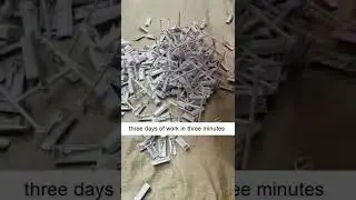three days of work in three minutes, injection molding plastic sprue separator #degatingplastic
