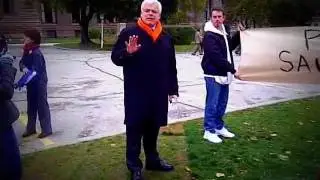 NDP MPP Peter Tabuns at child care event