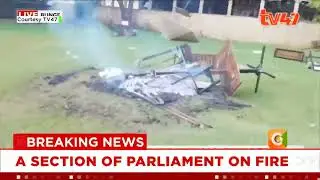 BREAKING NEWS: Extensive damage in Parliament after protesters gained access