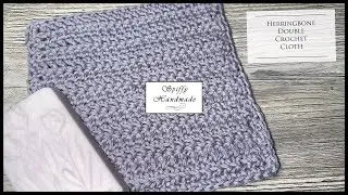 #payingitforwardfriday June 2024 Herringbone Double Crochet Cloth Tutorial stitch worked flat ￼
