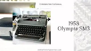 1958 Olympia SM3 | Typing Demo Video