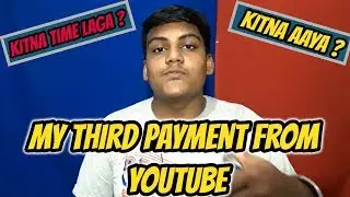 My third payment from Youtube