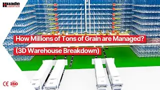 Automated Grain Storage Warehouse  3D Logistics System Simulation