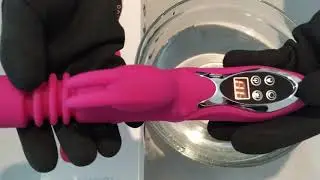 Red Rabbit LCD 45 Degree Heating 6 IN 1 Telescopic Vibrator Dildo For Her