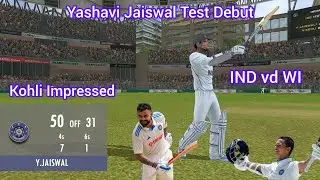 Unbelievable Half Century on Test Debut by Yashavi Jaiswal | Real Cricket 22