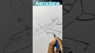How to Draw an Aeroplane #aeoplane #drawing #kids