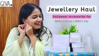 Minimal Jewellery Haul | Styling Office/College Outfits with Accessories | Ft. GIVA