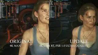 Resident Evil 3 Upgrade vs Original compared. FSR 1.0 & Raytracing. Intel Core i7 12700 & RX 6900XT